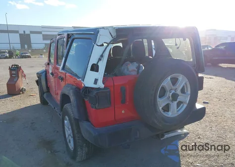 2019 Jeep Wrangler Unlimited Sport S 4X4 z USA, uszkodzony, nr VIN 1C4HJXDN6KW644911